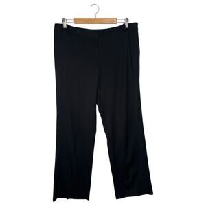 Lauren Ralph Lauren Pants Womens 14 Wool Trousers Straight Leg Slacks Black